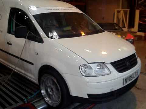 vw caddy dyno running 1734 BHP Tuned by Paramount Performance Slough