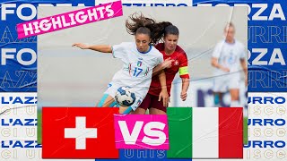 Highlights: Svizzera-Italia 2-1 - Under 17 femminile (10 ottobre 2022)