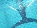 asian girl in pool