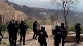 Carga policial en las cuevas de San Miguel (Albaicín)