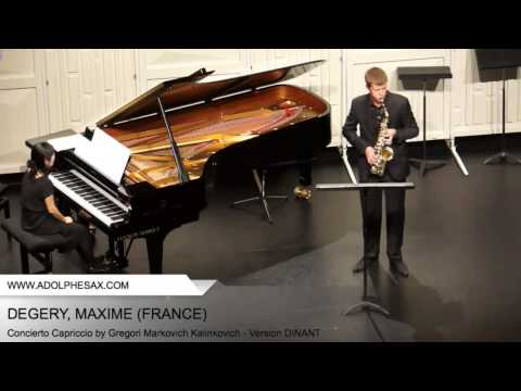 Dinant 2014 - DEGERY, MAXIME - Concerto Capriccio by Gregori Markovich Kalinkovich