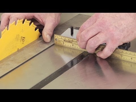 Woodworking Tips: Table Saw - Check Parallelism - YouTube