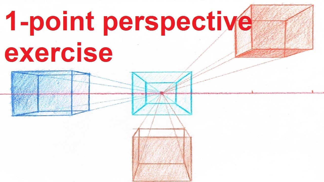 Linear Perspective Drawing Lesson 4/6 - How To Draw One Point