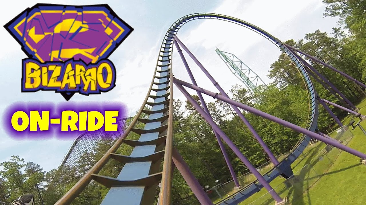 Bizarro On-ride Front Seat (HD POV) Six Flags Great Adventure - YouTube