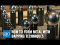 How To Form Metal With Dapping Techniques - Youtube