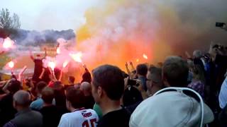 Lok Leipzig vs Hallescher FC, Pyrotechnik