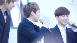 131201 네이처 대구 팬사인회 엑소 (EXO) 시우민 (xiumin) 노래하는 민석이