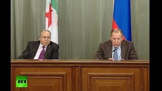 Встреча глав МИД РФ и Алжира