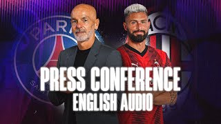 PSG v AC Milan: pre-match press conference | LIVE in English