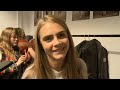 Cara Delevingne says she hates 'Cara the model' at the Burberry show at London's Fashion Week