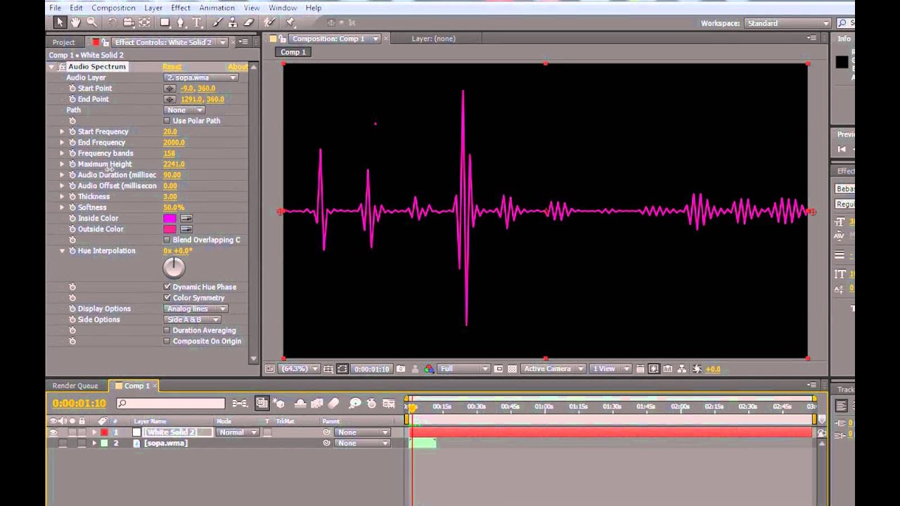 How To make Audio Lines/ Audio Visuals in After Effects Audio