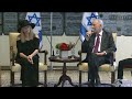 President Peres and Barbra Streisand together with children from the Make-A-Wish foundation