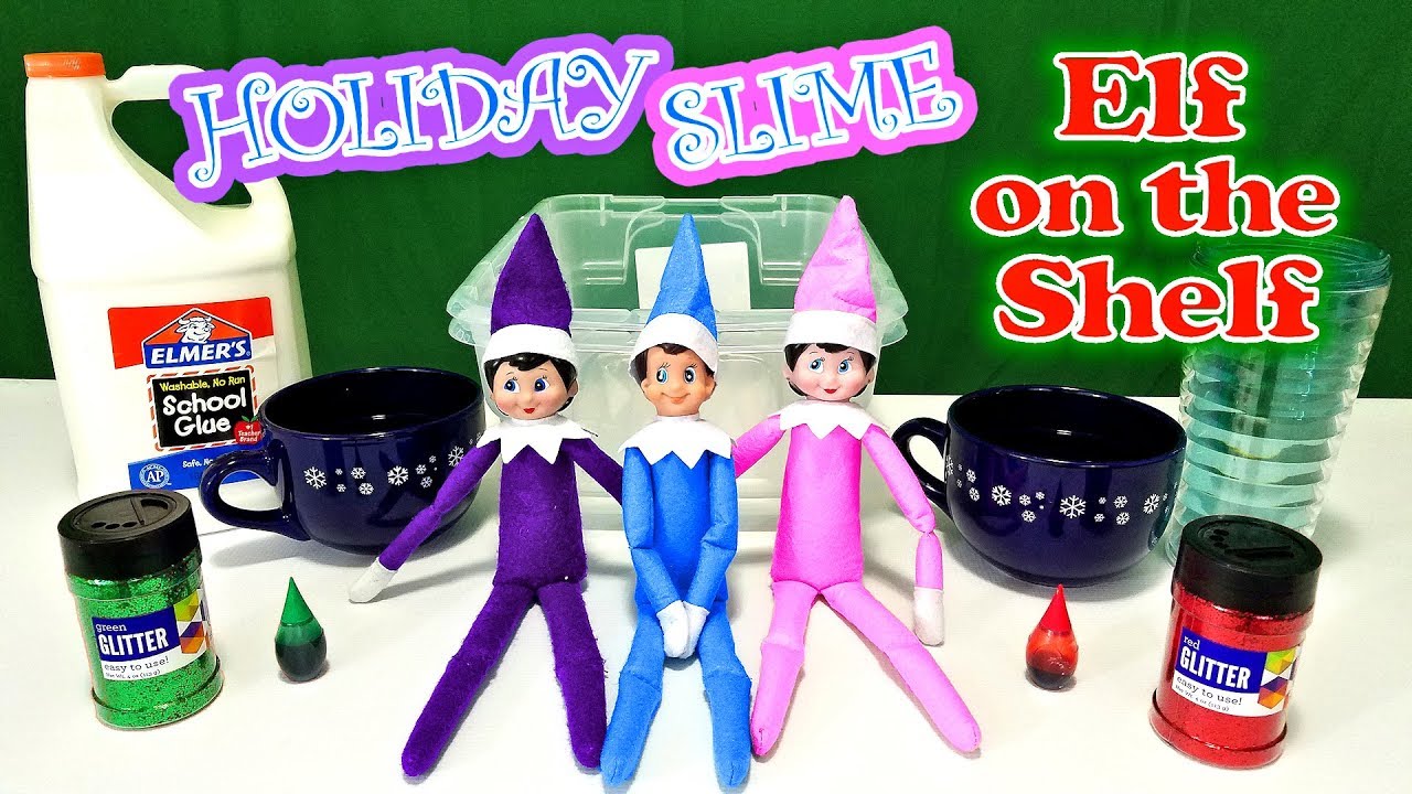 Christmas Slime - Elf Snot | Funny Holiday DIY 2017 | Homemade slime with w...