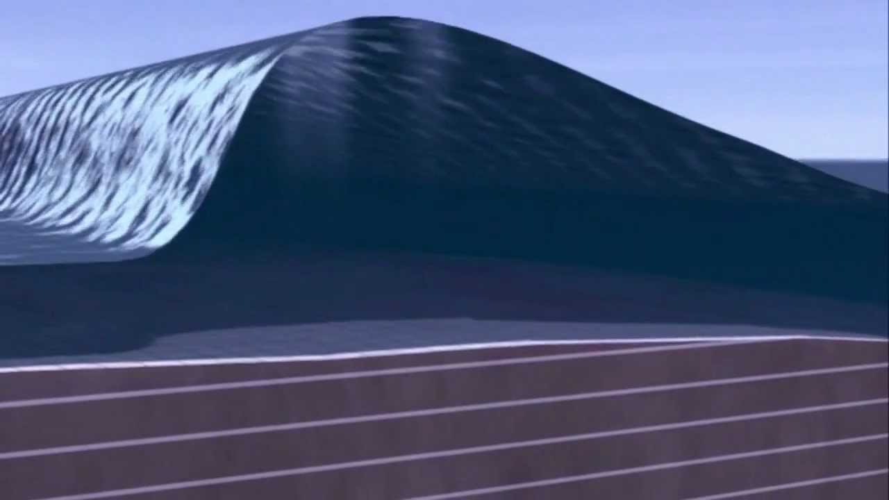 Formation of Tsunami (3d Simulation) - YouTube
