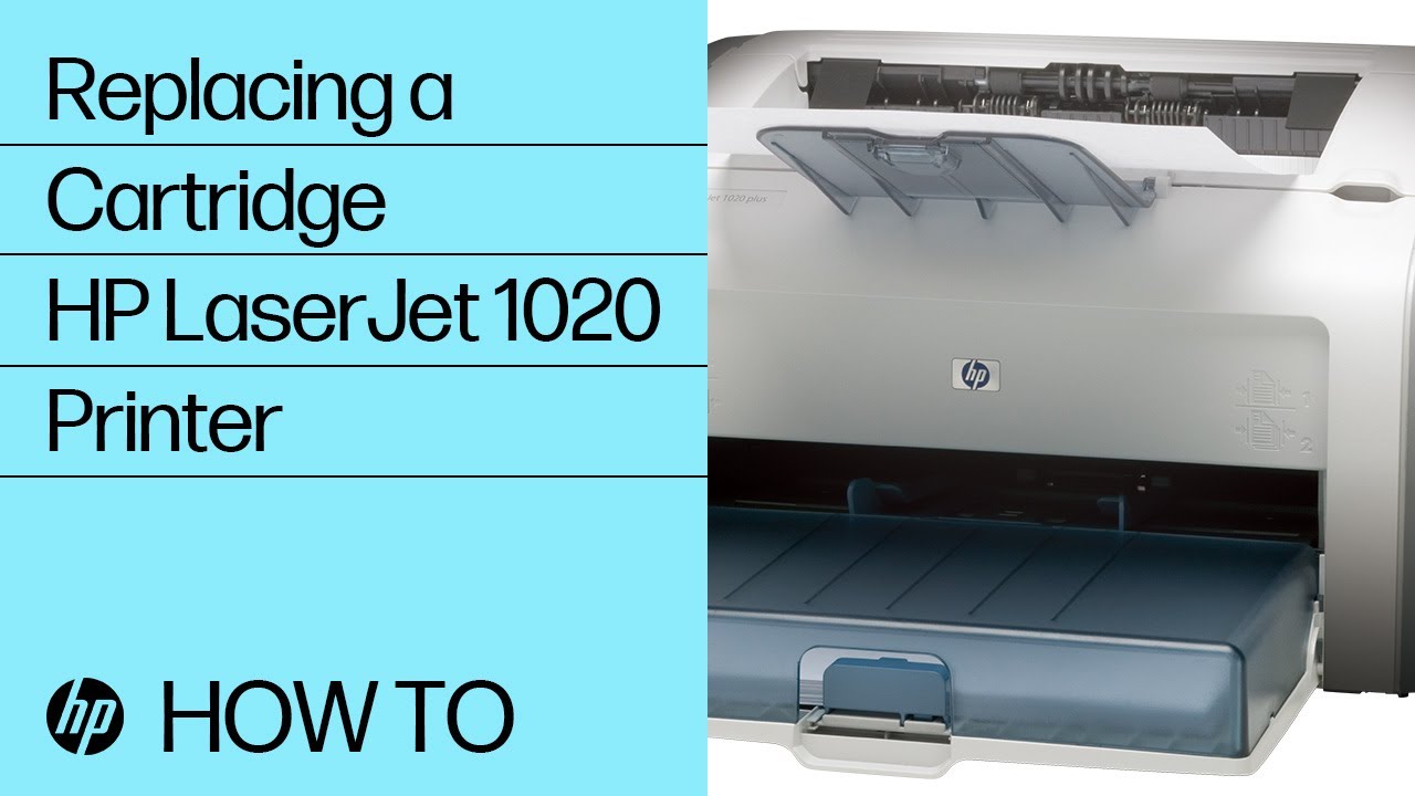 Replacing a Cartridge - HP LaserJet 1020 Printer - YouTube