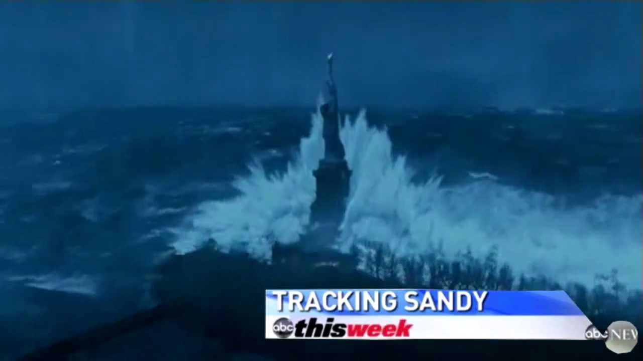 Hurricane Sandy Causes New York Tsunami - FOOTAGE - YouTube