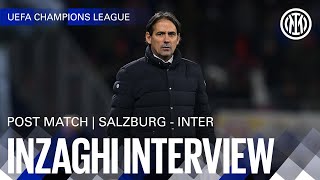 SIMONE INZAGHI INTERVIEW | SALISBURGO 0-1 INTER 🎙️⚫🔵??