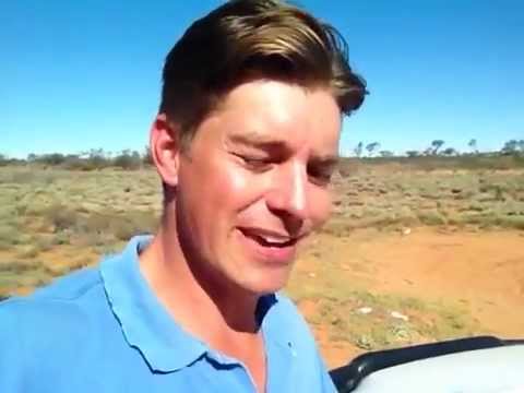 G'Day from a salt lake in the Central Australian Desert Region