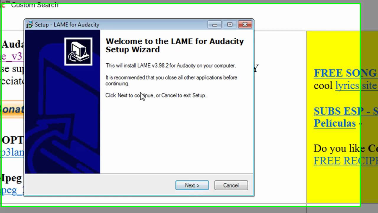 itcts_002 Installing the LAME MP3 encoder for Audacity - YouTube