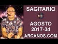 Video Horscopo Semanal SAGITARIO  del 20 al 26 Agosto 2017 (Semana 2017-34) (Lectura del Tarot)