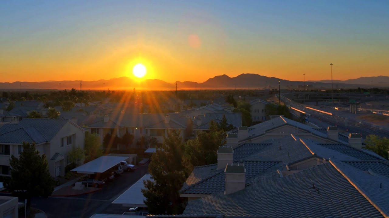 Sunrise Time Lapse HD Video 1080p Footage Views of Rising Sun over a