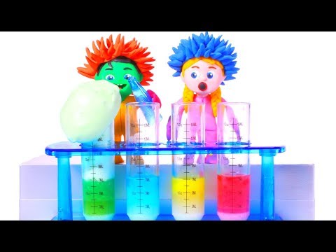 FUNNY KIDS DO FUNNY EXPERIMENTS ❤ Play Doh Cartoons For Kids