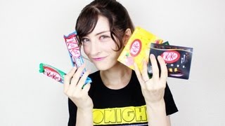 Japanese Kit Kats! 日本のキットカットVS外国のキットカット！♡視聴者プレゼント♡