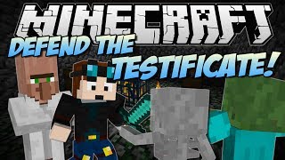 Minecraft | DEFEND THE TESTIFICATE! (Don't Let Him Die!) | Minigame Map [1.7!]