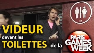 DEFI: videur devant les toilettes de la PGW