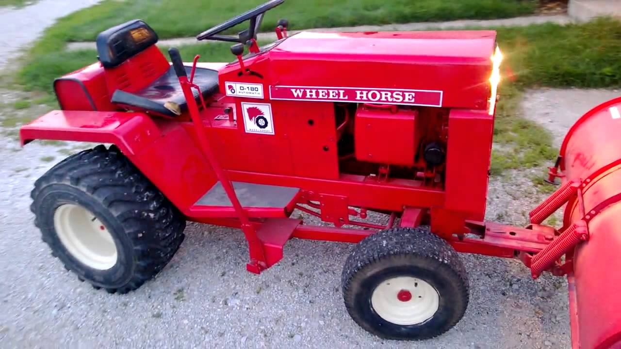 wheel horse d 180 with a kohler magnum 18 YouTube