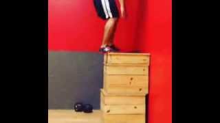 Box jump w Randy Aikens AKA Mr Good Morning