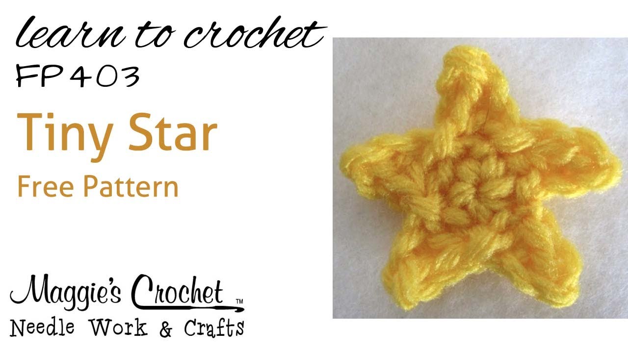 Crochet How to Free Pattern - Tiny Star - Right Handed ...