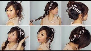 6 Easy Ribbon Hairstyles