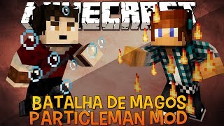 Batalha de Magos Controlando Elementos !! - Particle Man Mod Minecraft