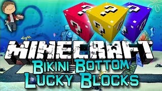 Minecraft: Bikini Bottom Spongebob vs Lucky Blocks w/Mitch & Friends! (Modded PVP Mini-Game!)