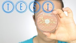 Pierwsze wrażenie + test na żywo - Rimmel Match Perfection BRONZER (002) - recenzja