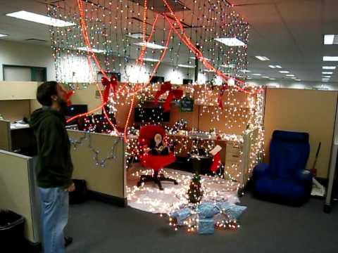 Mimosa office cubicle prank - Merry Christmas! - YouTube