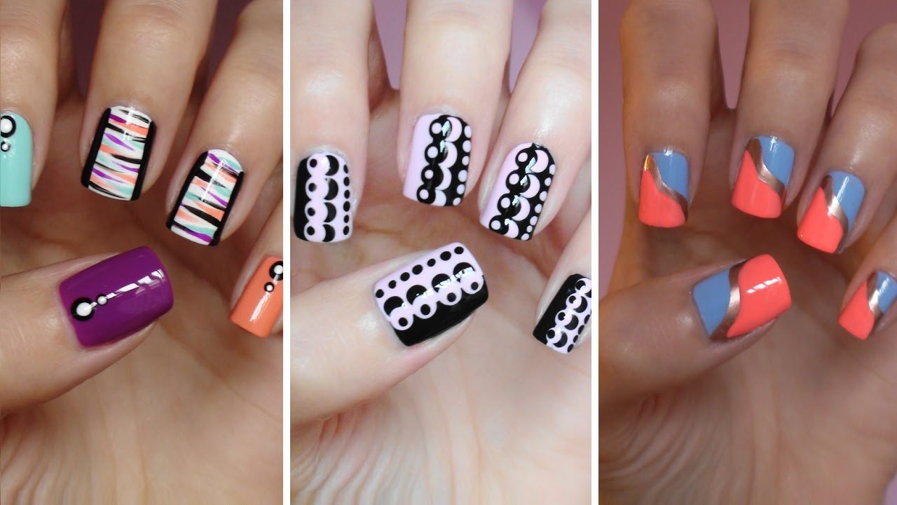 4. 101 Easy Nail Art Ideas and Designs for Beginners - wide 1
