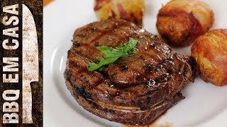 STEAK DE CONTRA FILET COM BATATAS ASSADAS (PRIME RIB WITH POTATOES)