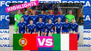 Highlights: Portogallo-Italia 2-2 | Futsal | Femminile | Amichevole