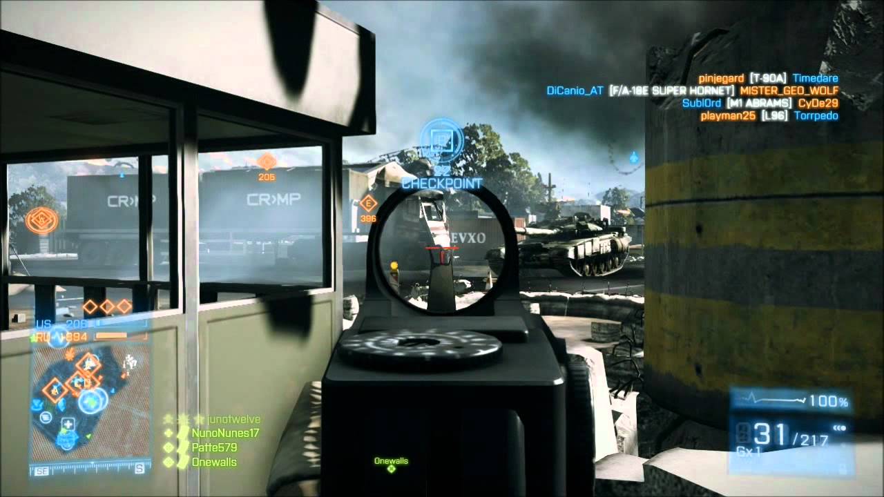 AMD Radeon HD 7670m Battlefield 3 64 men Ultra settings 64 players ...