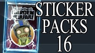 Neuer Zomboss Down Charakter ! Plants vs Zombies Garden Warfare Sticker Packs Opening Part 16