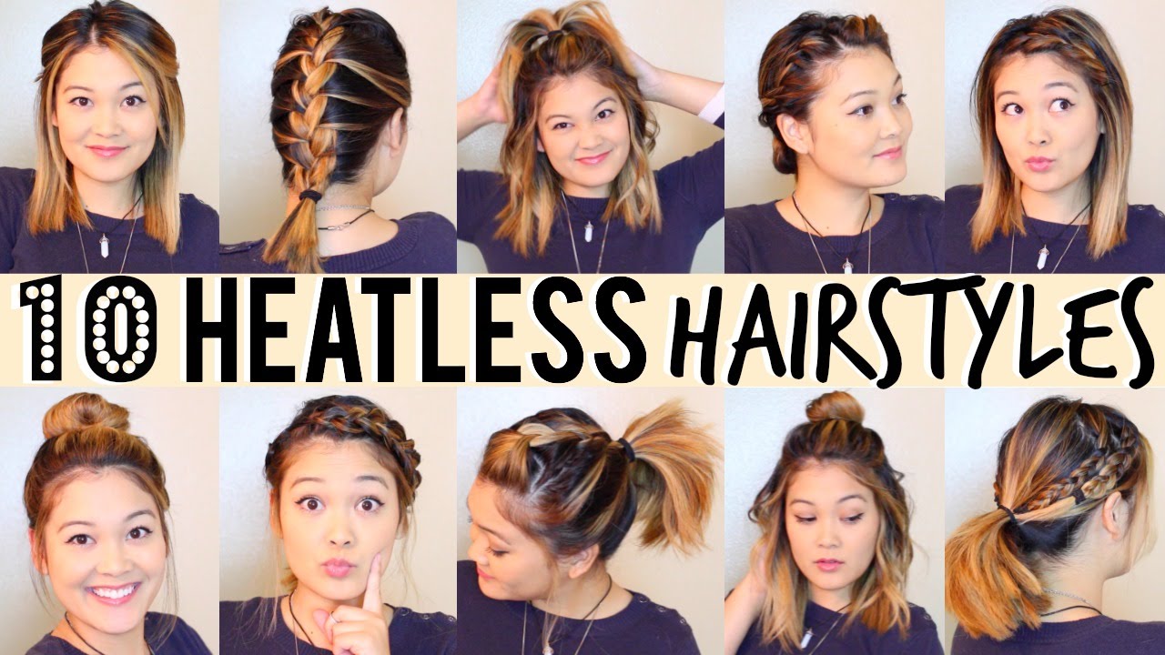 10 Heatless Hairstyles Under 5 Minutes