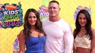 John Cena and The Bella Twins appear at the 2014 Nickelodeon Kids Choice Awards: March 30, 2014