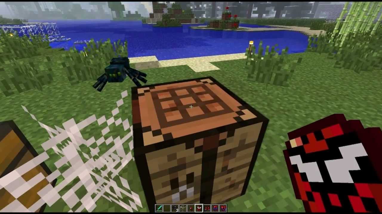 minecraft spider man mod