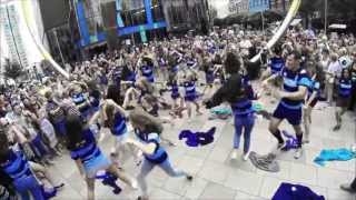 Cardiff Blues Flash Mob Cardiff 20/07/2013 - Kit Launch