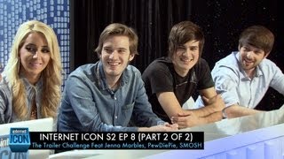 Internet Icon S2 Ep8 - The Trailer Challenge (Part 2 of 2) Feat SMOSH, Jenna Marbles, and PewDiePie