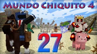 MINECRAFT - Mundo Chiquito 4 - Ep 27 - Sara y el castillo de gravilla