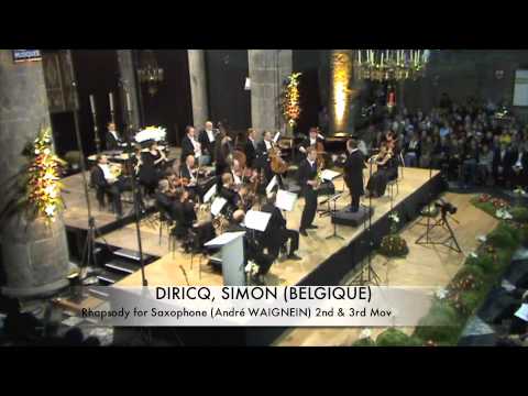 DIRICQ, SIMON (BELGIQUE) Rhapsodie for Saxophone part 2