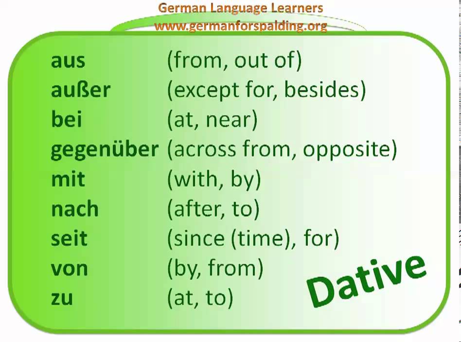 easy german grammar prepositions